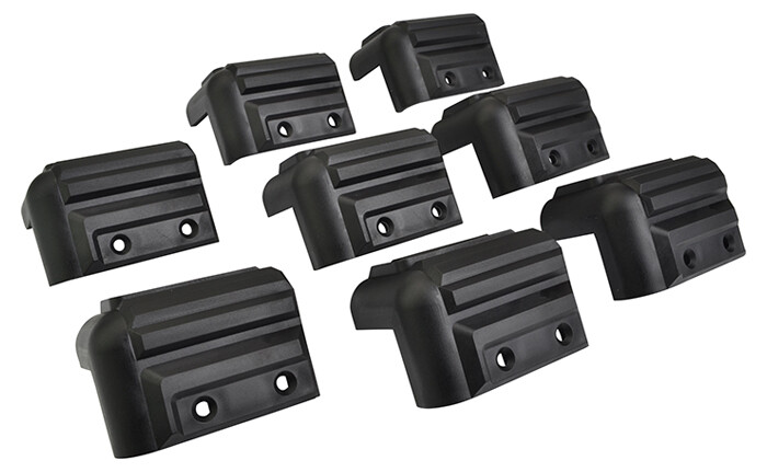 8 x Small Plastic Cabinet Corners for Speaker Cabinets & Cases