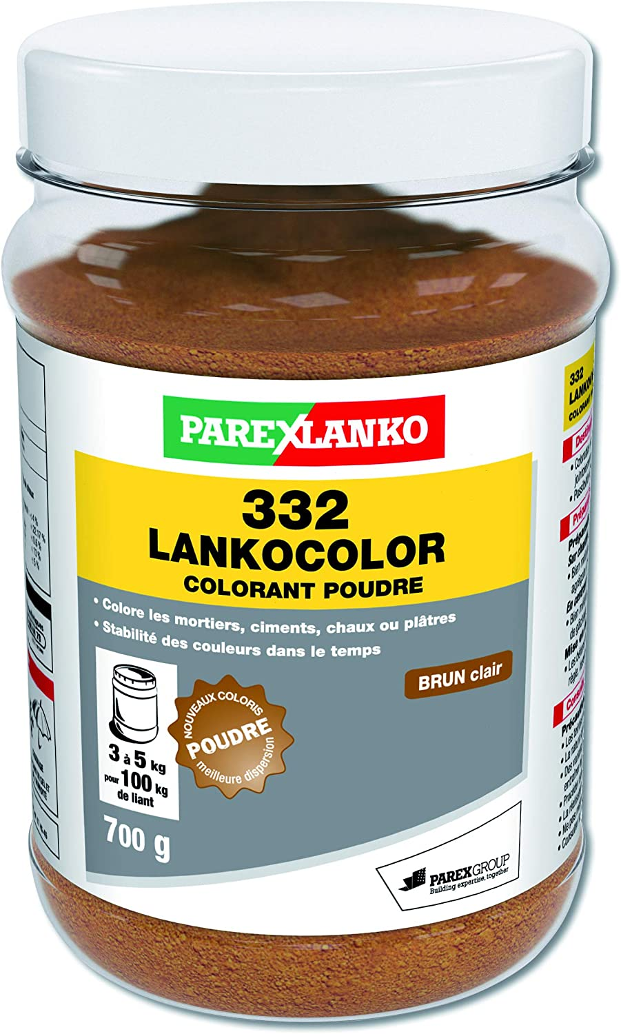 Colorant Parexlanko Lankocolor 332 Pour Mortier Et Béton – Noir 900g – Neuf