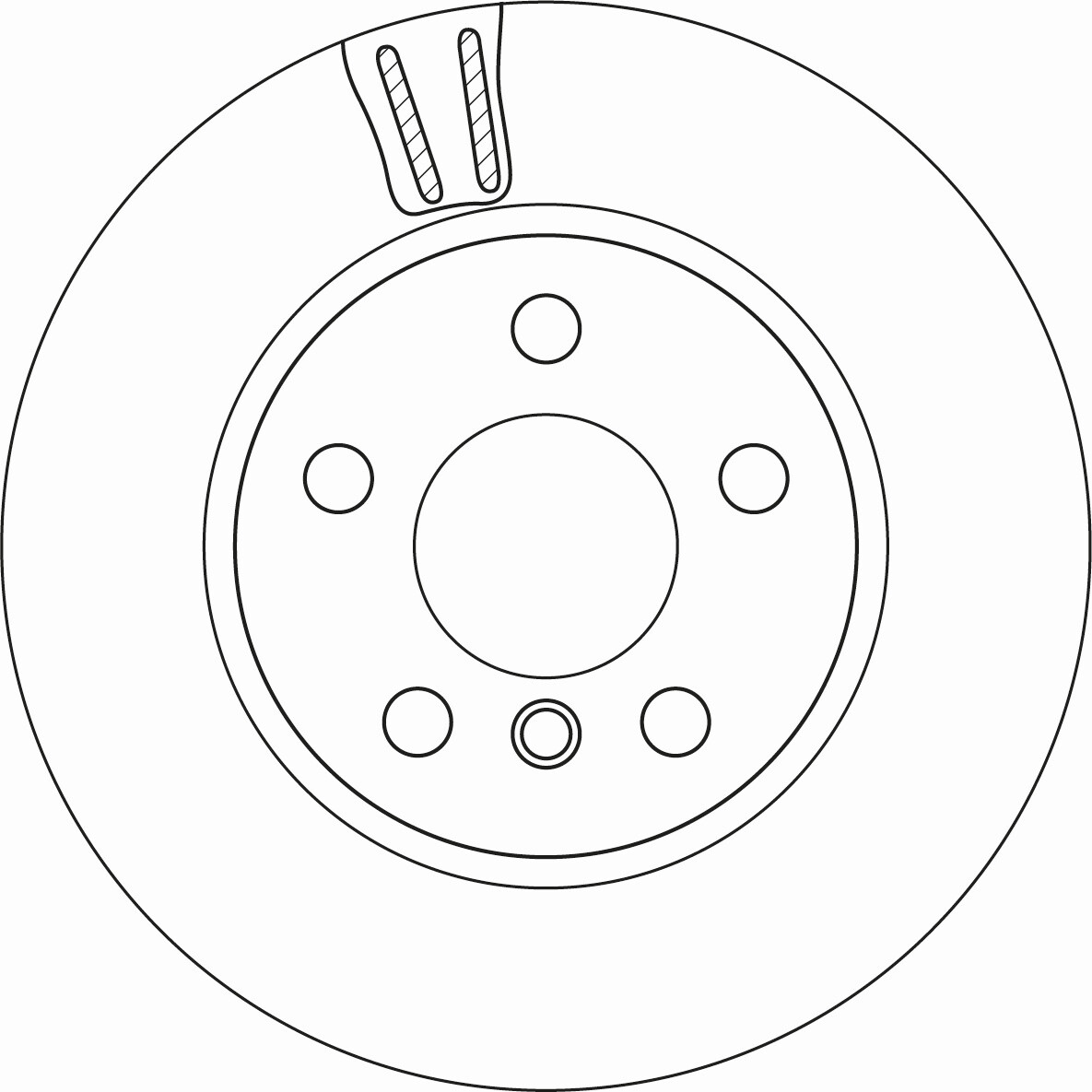 Disque de frein DF6715 TRW en acier carbone de qualité d'origine pour BMW