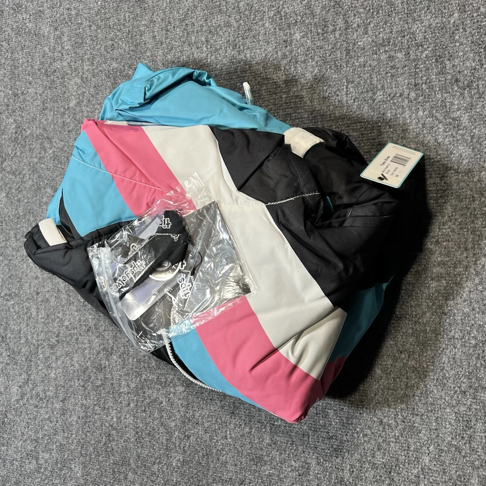 Tipsy Elves Large Ski Suit Mens Snowsuit One Piece Snow Bib Pastel Pro - Image 3 of 4