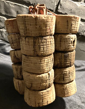 Vintage Maine Casco Bay (20) Net Cork Fishing Net Floats Nautical Decor