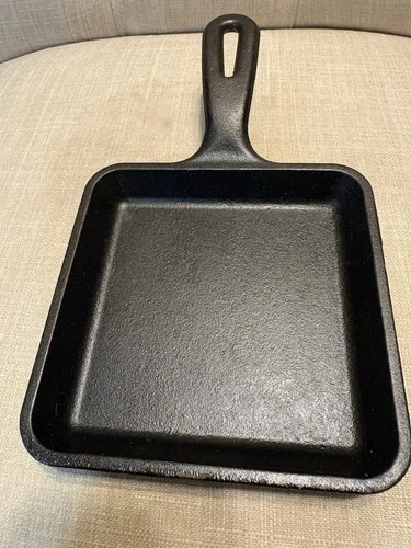 Vintage LODGE 5.5" Square Cast Iron Skillet Frying Pan 5WS - Made in USA