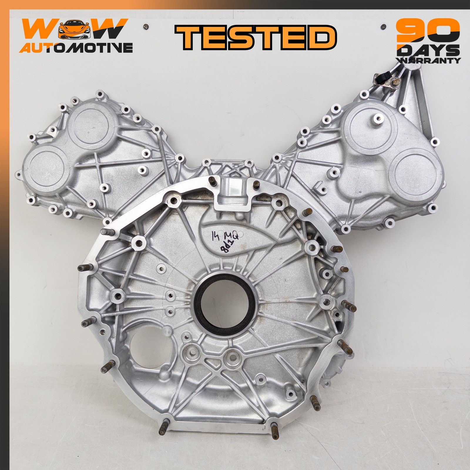 13-19 MASERATI QUATTROPORTE GTS 3.8L V8 ENGINE MOTOR REAR TIMING COVER PLATE OEM
