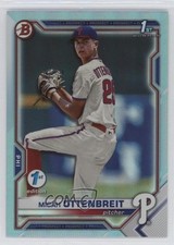 2021 Bowman Draft 1st Edition Sky Blue Foil Micah Ottenbreit #BD-170 6fs