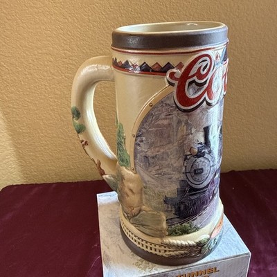 Coors Rocky Mountain Rock Tunnel-Colorado Beer Stein Boxed