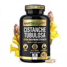Earth Elixir Cistanche Supplement For Men Women Potent Cistanche Tubulosa