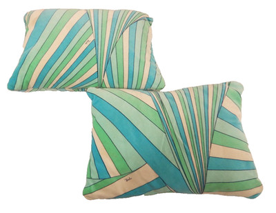 Vintage Emilio Pucci Velvet Throw Pillows
