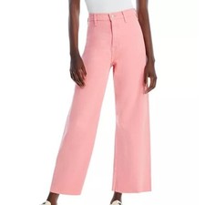 PISTOLA 'Penny' Ultra High Rise Wide Leg Raw Hem Denim-Clay-33-NWT