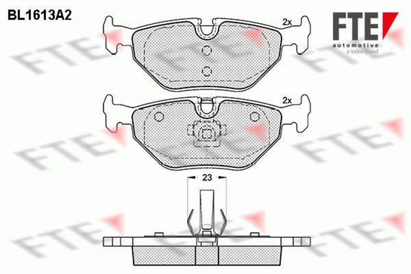 Bremsbelagsatz Scheibenbremse FTE 9010248 FüR BMW 3Er E46 Touring E36 Z4 E85 Z1-image