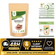 Psyllium Blond Bio en Cosses 150g à 1kg Coupe-Faim Transit
