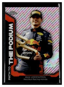 2021 Topps Chrome Formula 1 #PTP-MV Max Verstappen Path to the Podium Red Bull