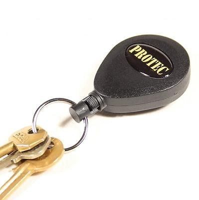 Protec Locking retractable key cord  security id lanyard