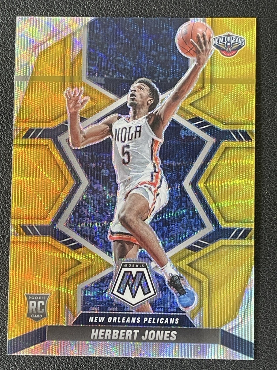 Herbert Jones 2021-22 Panini Mosaic Gold Wave RC #231