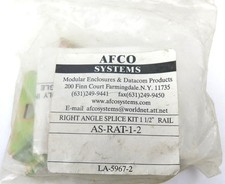 AFCO SYSTEMS RIGHT ANGLE SPLICE KIT 1 1/2" RAIL AS-RAT-1-2