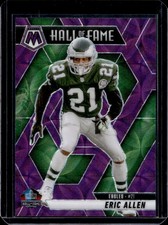 2025 Panini Mosaic Eric Allen Hall of Fame Purple Scope Prizm #295 Eagles
