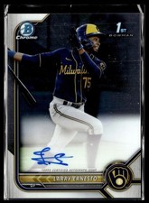 2022 BOWMAN CHROME 1ST PROSPECT AUTO LARRY ERNESTO BREWERS