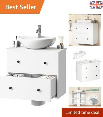 Feuchtigkeitsbeständiger Waschbeckenunterschrank mit U-Ausschnitt - platzsparendes Design