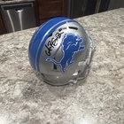 Detroit Lions Signed Football Helmet #14 Amon-Ra St. Brown Beckett Authenticated