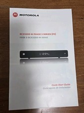 Motorola DCX3200-M Phase 3 Series Dekoder kabli – instrukcja szybkiego uruchamiania