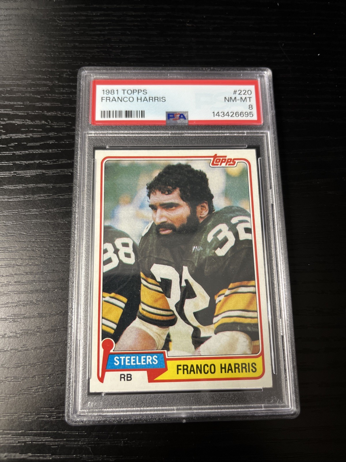 PSA 8 1981 TOPPS 220 FRANCO HARRIS
