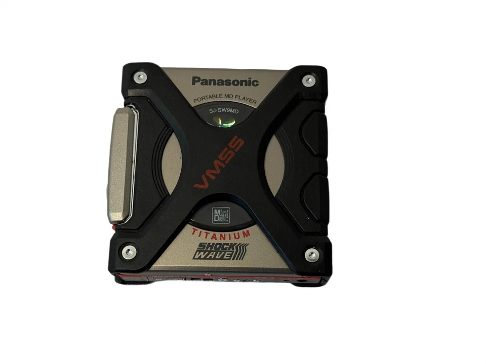 Panasonic SJ-SW9MD Portable MD Player Titanium Shock Wave **NEW** - Image 2 of 4