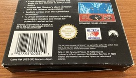NES ~ HUNT FOR RED OCTOBER ~ Nintendo NES-7H-AUS Game Cart + Sleeve + Box Pal A