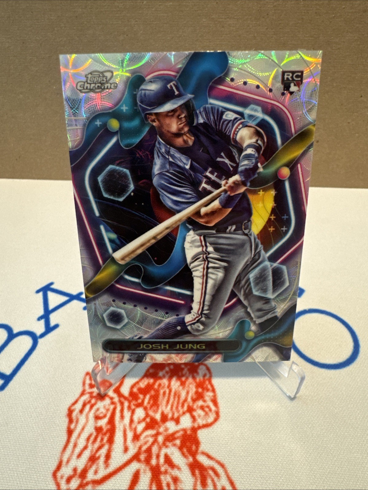 Josh Jung 2023 Topps Chrome Cosmic Rookie Nucleus Rangers 95