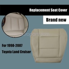For Toyota Land Cruiser 1998-2007 New Driver Side Leather Bottom Seat Cover Tan For Toyota Land Cruiser 1998-2007 New Driver Side Leather Bottom Seat Cover Tan
