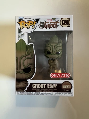 Funko Pop! Vinyl: Marvel - Groot as Black Panther - Target (Exclusive) #1398 NIB