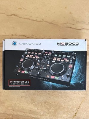 Denon DJ MC3000 Professional 2 Deck DJ Controller Mixer Boxed Adapter Tested