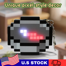 Minecraft Pixel Compass Movable Keychain Gamer Style Electronic Badge