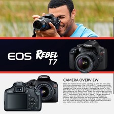 Canon Rebel T7 DSLR Camera with 18-55mm Lens Kit and Carrying Case, Creative