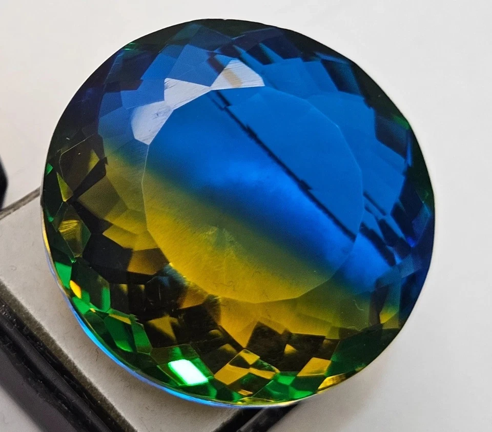 Top Quality Tourmaline Bi-Color Round Cut 93-94 Ct Natural EGL Loose Gemstone - Image 3 of 4