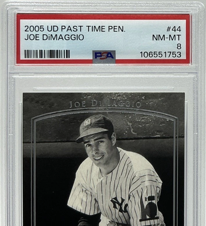 Joe DiMaggio PSA 8 -2005 Upper Deck Past Time Pennants - 56 Game Streak, Yankees - Image 2 of 4