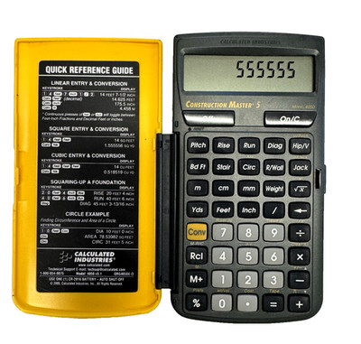 Calculated Industries Construction Master 5 4050 Calculator