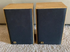 TWO JBL J2045 BOOKSHELF WOOD SPEAKERS