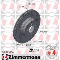 Zimmermann 150.3451.55 Bremsscheibe FüR Bmw X5 X6 E70 F15 F85 E71 E72 F16 F86