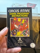 Circus Atari Manual Instructions Booklet Insert ONLY