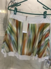 Calia Women's Double Layer Mesh Skort Size M, 15" Length Golf Tennis UPF 50