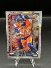 2025 Topps Chrome Football Pat Bryant #313 Pulsar Refractor (RC) - Broncos