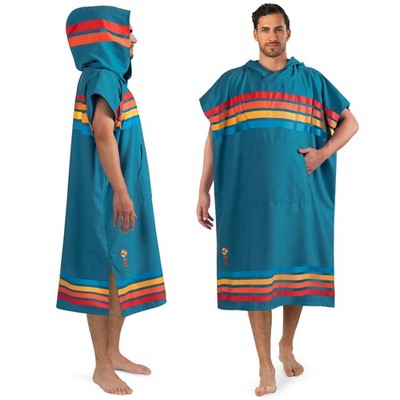 Surf Poncho Changing Robe Wetsuit Towel Hooded for Men Women Hood Beach Cover