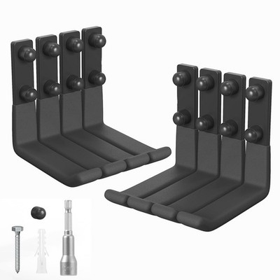 8 PCS 4 Inch Heavy Duty Ladder Hangers For Garage Wall Hooks Ropes Hoses