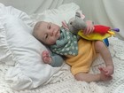 Adorable Bébé reborn LEVI AWAKE, Poupée Lourde et Lestée Faite Main 💙