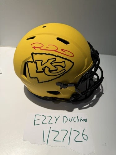 Patrick Mahomes Autographed Full Size Speed Authentic Rave Helmet