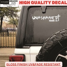 Unashamed Cross Romans 1:16 Christian Jesus Christ Bible Religious Decal Vinyl