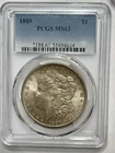 Morgan Silver Dollar 1889 PCGS MS 63 Uncirculated 90% Silver $1 Coin