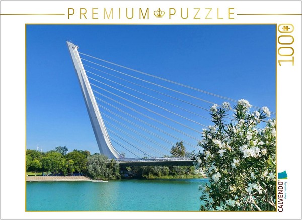 Calvendo Puzzle Sevillia, Alamillo Bridge | 1000 Pieces, Finished Size 25.2 × 18-image