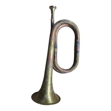 Marching Bugle Solid Copper and Brass Bugle with Mouthpiece Music Instrument