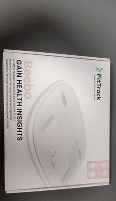 FITTRACK Beebo Smart Waage Bluetooth Glas weiß Schwangerschaftsmodus