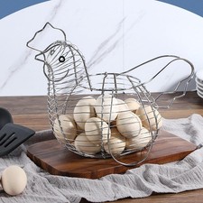 Metal Wire Chicken Egg Storage Basket Egg Storage Organizer for Farmhouse 16.12 per metre